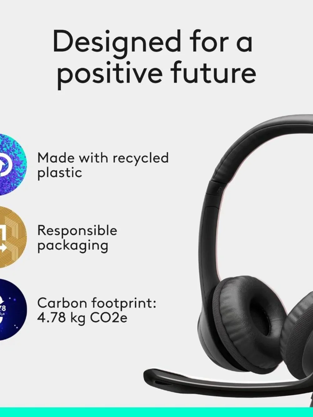 Logitech H390 Wired Headset for PC/Laptop